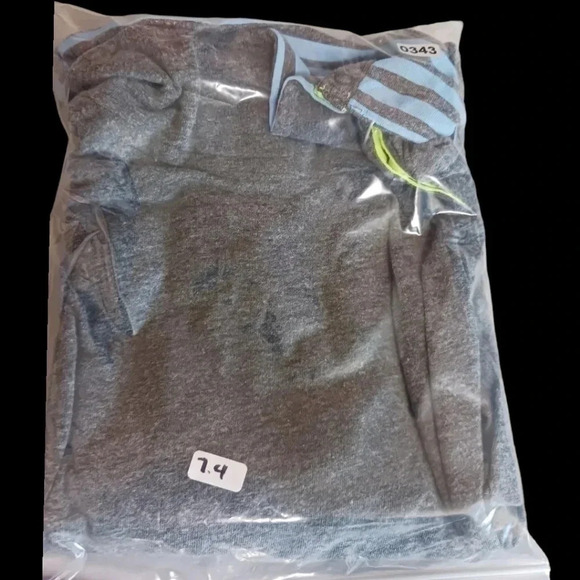 Jason Wu for Eva air pajama shirt size Large gray and green unisex - Picture 7 of 7